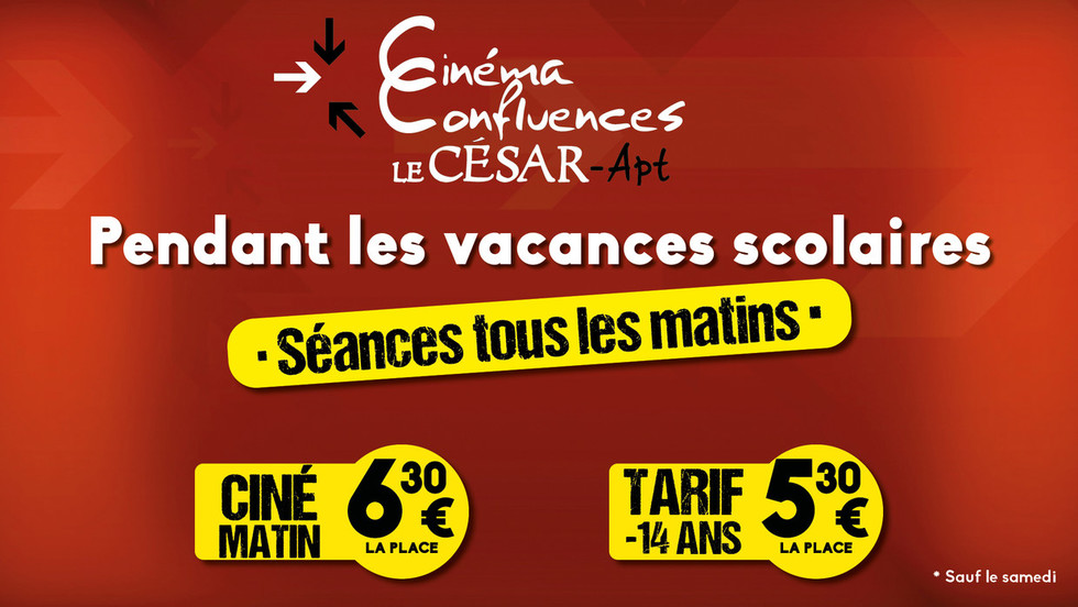 Séances tous les matins pendant les vacances scolaires  